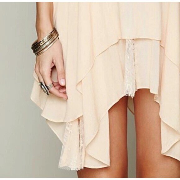 RARE Free People Pieced Together Mini Slip Dress| Boho Indie Sleaze Fairy Grunge - Picture 5 of 16